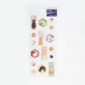 Decorative Sticker 'Cat'-Decorative Stickers-Chikyu Greetings-SANTOKU NYC