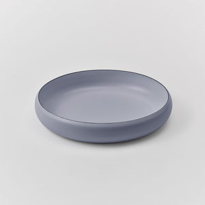 Enamel Interior Large Serving Bowl matte light blue - ovject-Bowls-ovject-SANTOKU NYC
