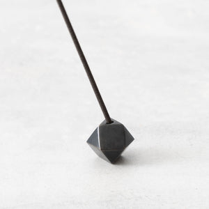 14-Sided Blackened Brass Incense Stick Holder Black - CASTIN'-Incense Holder-CASTIN'-SANTOKU NYC