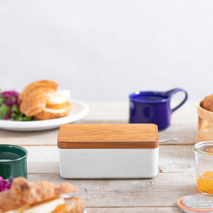 BEE HOUSE Butter Case with Wooden Lid and Stainless Butter Knife - ZERO JAPAN-Kitchen-ZERO JAPAN-SANTOKU NYC