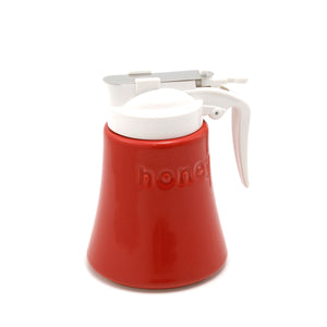 BEE HOUSE Ceramic Honey Dispenser 11.5 oz - ZERO JAPAN-Kitchen-ZERO JAPAN-Tomato-SANTOKU NYC