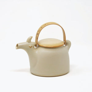 Dobin: Traditional Japanese Porcelain Teapot 'Yagi (Goat)' - ceramic japan-Tea & Coffee Ware-ceramic japan-SANTOKU NYC