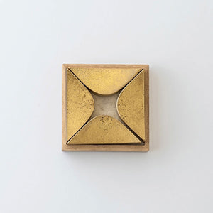 Brass Chopstick Rest Set of 4 'Twinkle' - FUTAGAMI-Chopstick Holders-FUTAGAMI-SANTOKU NYC