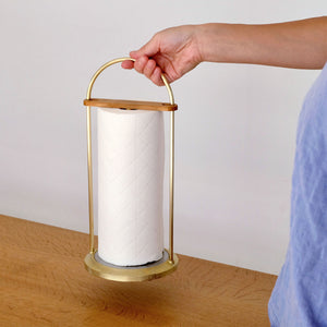 Brass Cast Surface Kitchen Paper Holder - FUTAGAMI-Kitchen & Tableware-FUTAGAMI-SANTOKU NYC