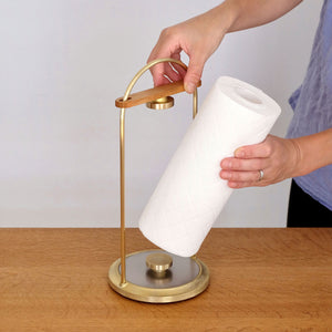 Brass Cast Surface Kitchen Paper Holder - FUTAGAMI-Kitchen & Tableware-FUTAGAMI-SANTOKU NYC