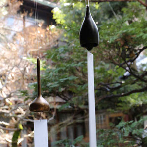 NOUSAKU Brass Wind Chime Drop - Blakish Brown-Art & Collectibles-NOUSAKU-SANTOKU NYC