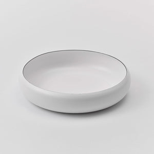 ovject Enamel Interior Multi-Purpose Serving Bowl -matte white-Bowls-ovject-SANTOKU NYC