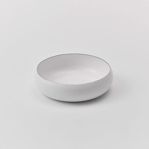 ovject Enamel Interior Everyday Serving Bowl -matte white-Bowls-ovject-SANTOKU NYC