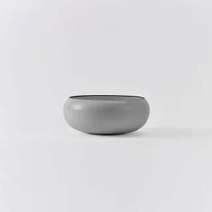 ovject Enamel Interior Thin-Lipped Side Dish Bowl -matte gray-Bowls-ovject-SANTOKU NYC