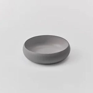 ovject Enamel Interior Everyday Serving Bowl -matte gray-Bowls-ovject-SANTOKU NYC