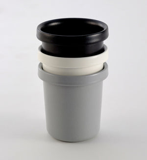 Detachable Handle Enamel Mug Gray - ovject-Mugs-ovject-SANTOKU NYC