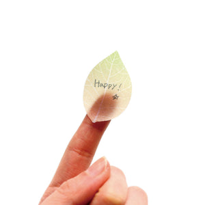 Flower Petal and Leaf Stickies Leaf Pink - paperable-Stationery-paperable-SANTOKU NYC