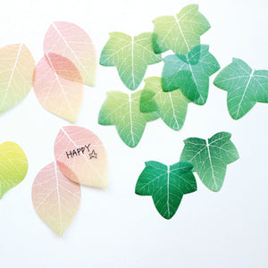 Flower Petal and Leaf Stickies Leaf Green - paperable-Stationery-paperable-SANTOKU NYC