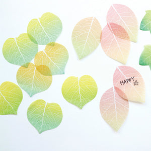 Flower Petal and Leaf Stickies Leaf Yellow - paperable-Stationery-paperable-SANTOKU NYC