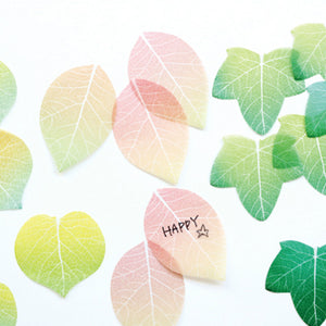 Flower Petal and Leaf Stickies Leaf Pink - paperable-Stationery-paperable-SANTOKU NYC