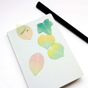 Flower Petal and Leaf Stickies Leaf Yellow - paperable-Stationery-paperable-SANTOKU NYC