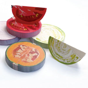Fruits and Veggie Memo Blocks Veggies Cabbage - paperable-Stationery-paperable-SANTOKU NYC