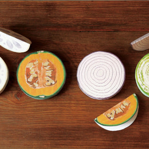 Fruits and Veggie Memo Blocks Veggies Pumpkin - paperable-Stationery-paperable-SANTOKU NYC