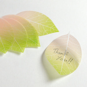 Flower Petal and Leaf Memos Leaf Pink - paperable-Stationery-paperable-SANTOKU NYC