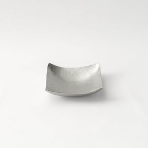 Tsuiki Suzugami Hand-Hammered Bendable Paper-Thin Tin Plate 'Kazahana' Square - Syouryu-Kitchen & Tableware-syouryu-SANTOKU NYC