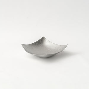 Tsuiki Suzugami Hand-Hammered Bendable Paper-Thin Tin Plate 'Kazahana' Square - Syouryu-Kitchen & Tableware-syouryu-SANTOKU NYC
