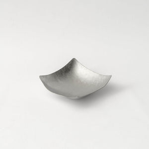 Tsuiki Suzugami Hand-Hammered Bendable Paper-Thin Tin Plate 'Kazahana' Square - Syouryu-Kitchen & Tableware-syouryu-SANTOKU NYC