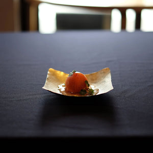 Tsuiki Suzugami Hand-Hammered Bendable Paper-Thin Tin Plate 'Kazahana' Square - Syouryu-Kitchen & Tableware-syouryu-SANTOKU NYC