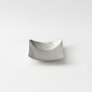 Tsuiki Suzugami Hand-Hammered Bendable Paper-Thin Tin Plate 'Samidare' Square - Syouryu-Kitchen & Tableware-syouryu-SANTOKU NYC