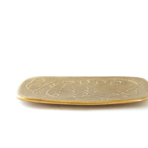 Solid Natural Brass Multi-Purpose Tray Small - CASTIN'-Trays + Catchalls-CASTIN'-SANTOKU NYC