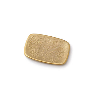 Solid Natural Brass Multi-Purpose Tray Small - CASTIN'-Trays + Catchalls-CASTIN'-SANTOKU NYC