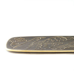Blackened Solid Brass Multi-Purpose Tray Large - CASTIN'-Trays + Catchalls-CASTIN'-SANTOKU NYC
