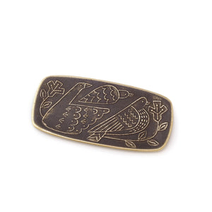 Blackened Solid Brass Multi-Purpose Tray Large - CASTIN'-Trays + Catchalls-CASTIN'-SANTOKU NYC