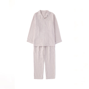 Marshmallow Gauze Pajama - UCHINO-Home & Wellness-UCHINO-S/M Unisex-Light Gray-SANTOKU NYC