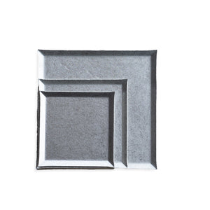 Matte Pewter Square Tray - a.278-Home decor-a.278-2.9"-SANTOKU NYC