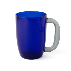 TWO TONE Heat-Resistant Glass Grip Mug - amabro-Glassware-amabro-Gray x Dark Blue-SANTOKU NYC