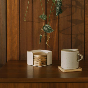 Contour Coaster Set, Wood - APTO