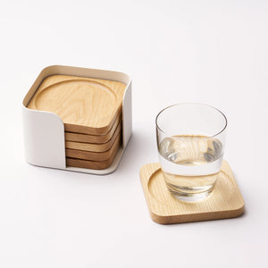 Contour Coaster Set, Wood - APTO