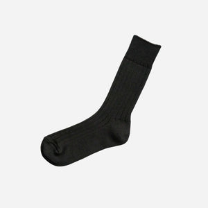 Unisex Egyptian Cotton Ribbed Socks - NISHIGUCHI-Socks-NISHIGUCHI-Black-S-SANTOKU NYC