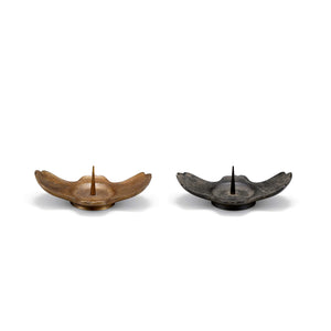 Brass Candle Holder ‘Wave’ - NOUSAKU-Candle Holder-NOUSAKU-SANTOKU NYC