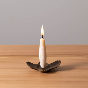 Brass Candle Holder ‘Wave’ - NOUSAKU-Candle Holder-NOUSAKU-SANTOKU NYC