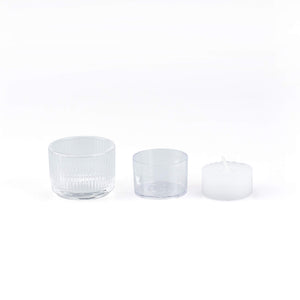Brass Candle Shade with Glass Holder & Candle - NOUSAKU-Candle Holder-NOUSAKU-SANTOKU NYC