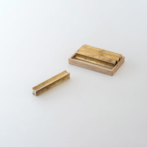 Brass Cutlery Rest Set of 4 'Shooting star' S/L - FUTAGAMI-Cutlery Rest-FUTAGAMI-S-SANTOKU NYC