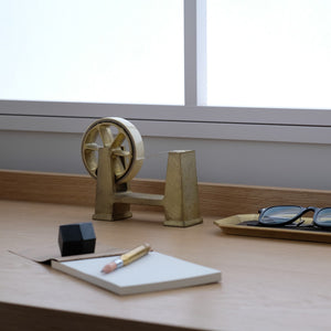 Brass Desktop Tape Dispenser Large - FUTAGAMI-Tape Dispenser-FUTAGAMI-SANTOKU NYC