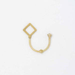 Brass Key Ring 'Shooting Star' Diamond - FUTAGAMI-Key Ring-FUTAGAMI-SANTOKU NYC
