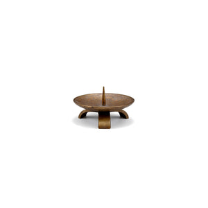Brass Tripod Candle Holder - NOUSAKU-Candle Holder-NOUSAKU-Antique Iron-Bronze Finish-SANTOKU NYC