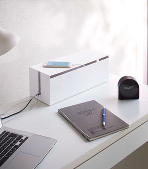 Cable Management Box - Yamazaki Home-Cable Management-Yamazaki Home-White-SANTOKU NYC