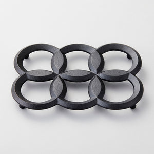 Cast Iron Trivet - Seven-Leaf - Chushin Kobo-Trivet-Chushin Kobo-SANTOKU NYC