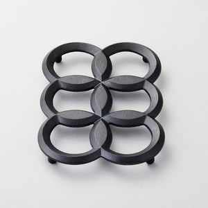Cast Iron Trivet - Seven-Leaf - Chushin Kobo-Trivet-Chushin Kobo-SANTOKU NYC