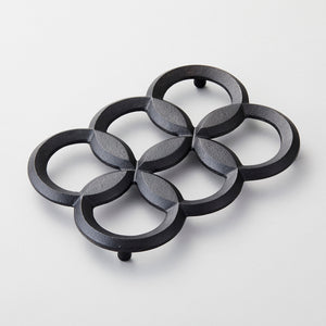 Cast Iron Trivet - Seven-Leaf - Chushin Kobo-Trivet-Chushin Kobo-SANTOKU NYC
