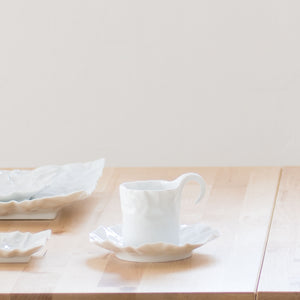 New Crinkle Cup & Saucer Set - ceramic japan-Coffee & Tea Cups-ceramic japan-SANTOKU NYC